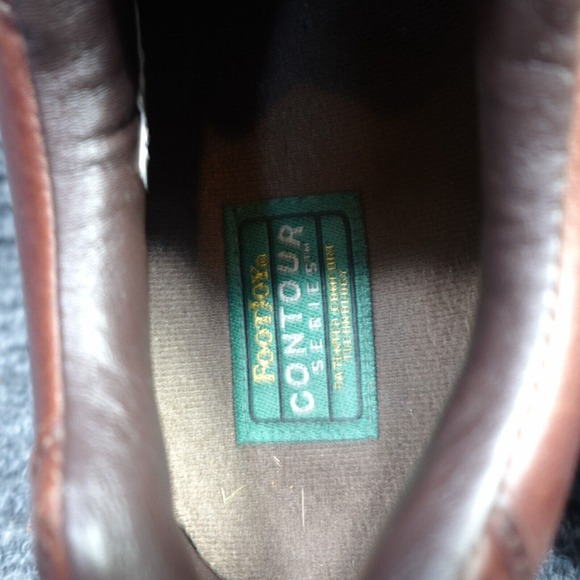 Footjoy Golf Shoes Mens 11.5 Brown 54049 Contour Series Cleats Leather - Picture 14 of 16